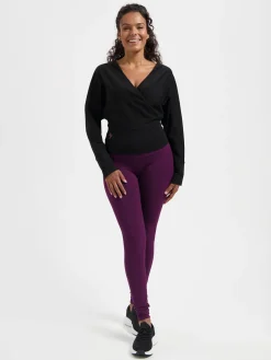 Ala Long Sleeve Yoga Top - Onyx Black