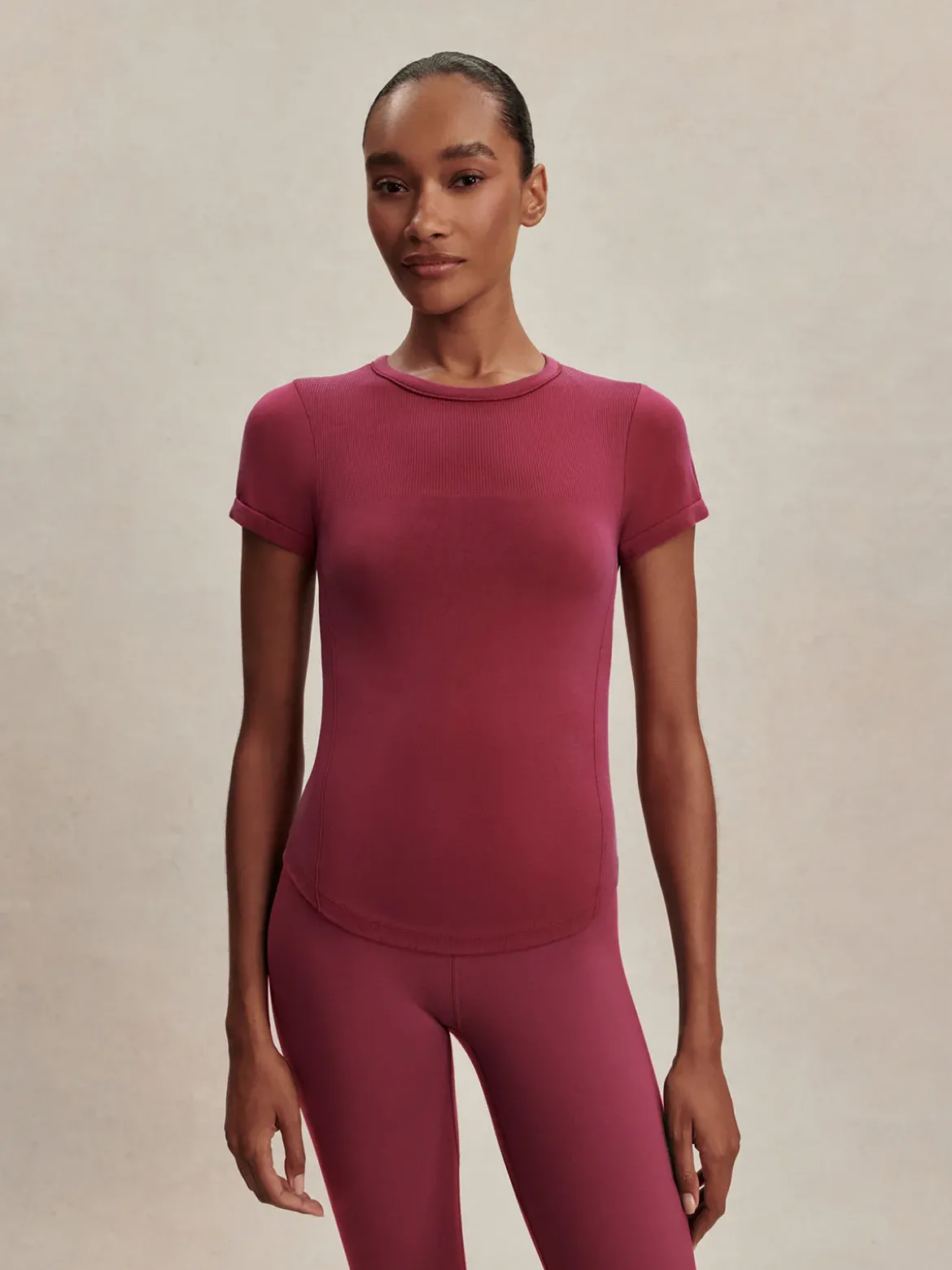 Casper Seamless Tee - Rich Raspberry