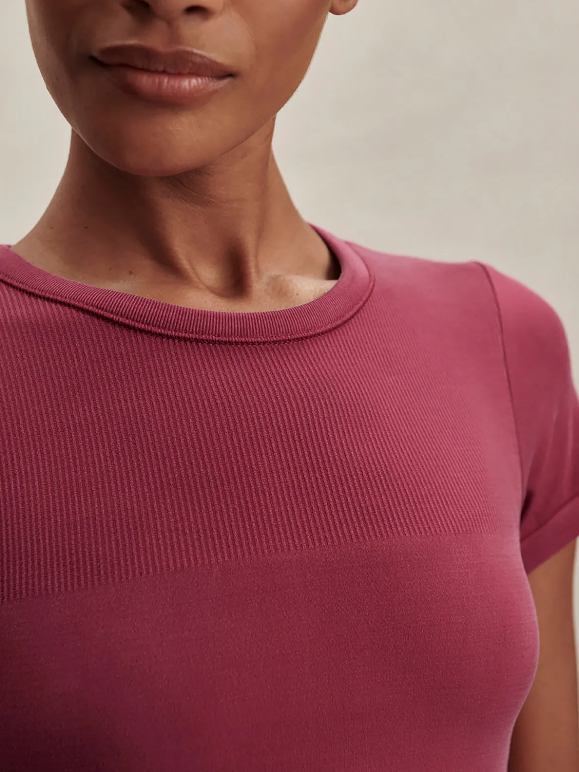 Casper Seamless Tee - Rich Raspberry