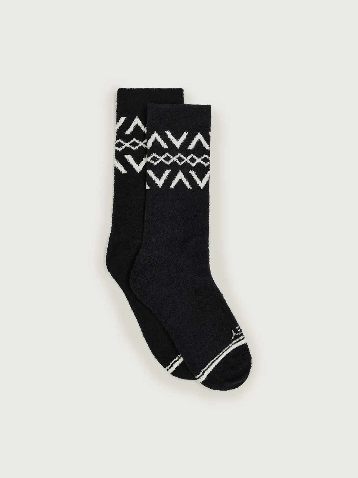 Chadwick Fairisle Sock - Black/Egret