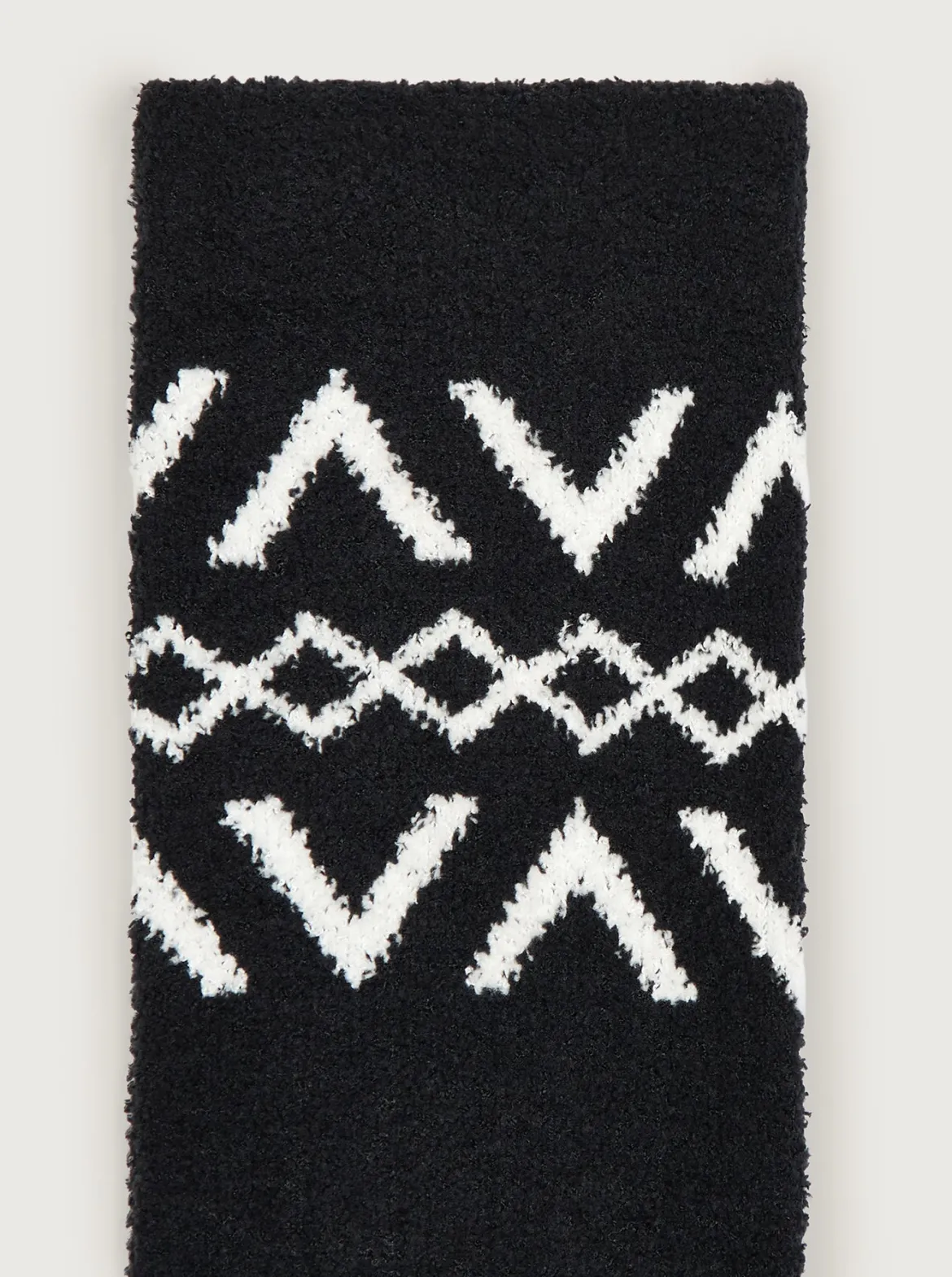 Chadwick Fairisle Sock - Black/Egret