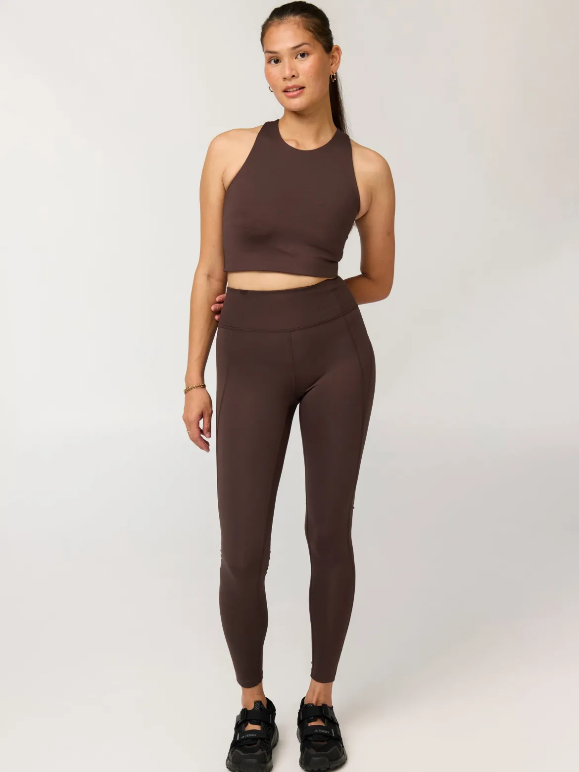 Compressive High-Rise Legging - Driftwood
