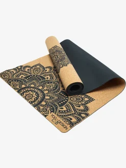 Cork Mat 3.5mm - Mandala Black