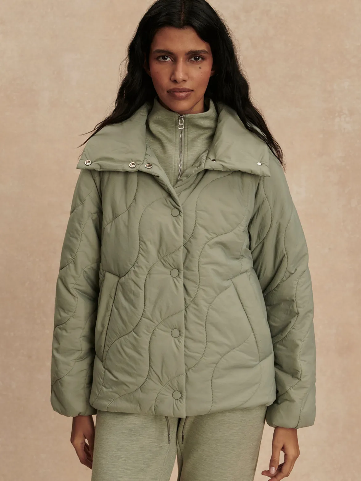 Fabia Quilted Jacket - Shadow