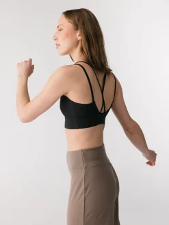 Float Gigi Strappy Bra - Black