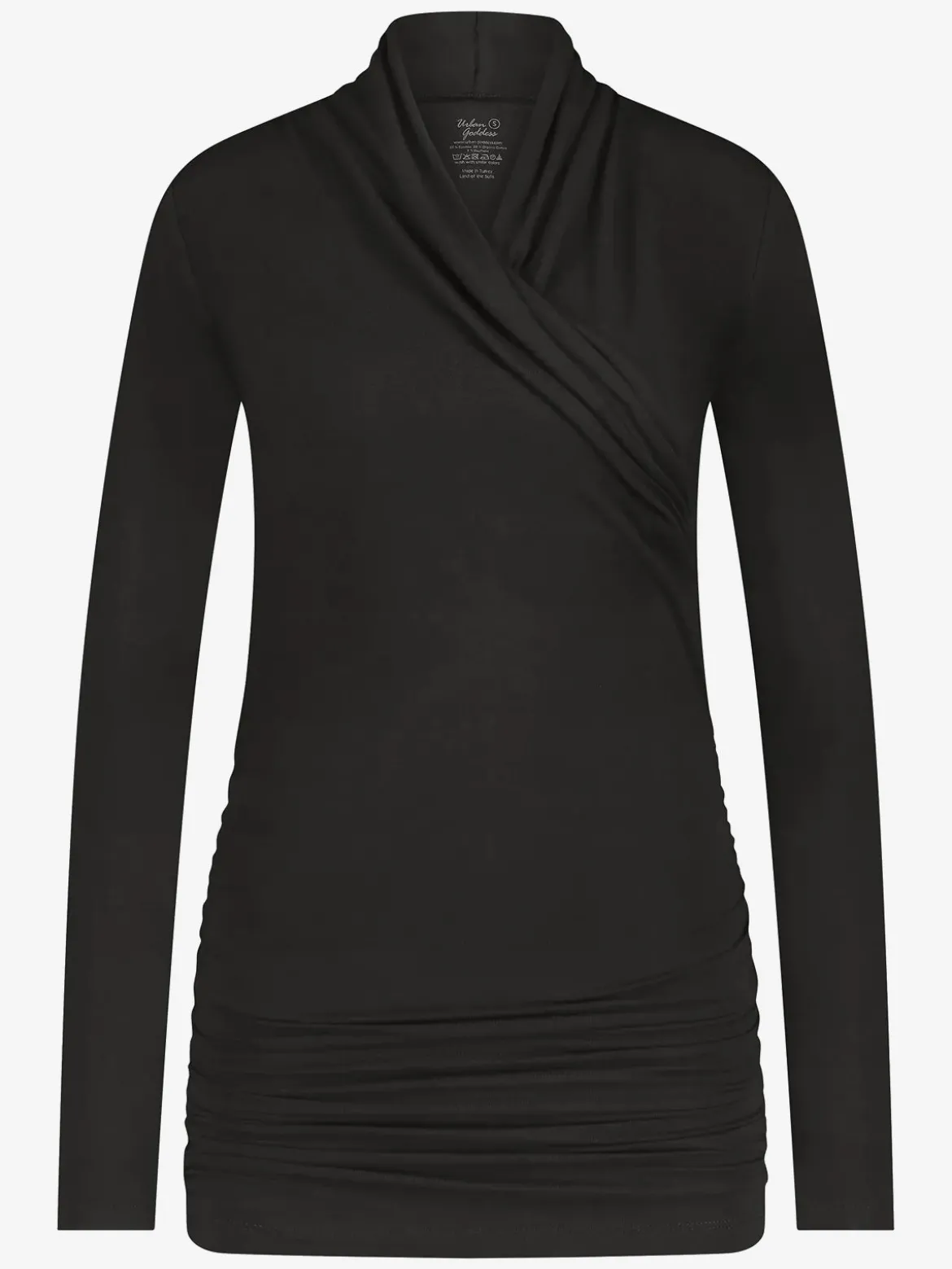Good Karma Long Sleeve Yoga Top - Onyx Black
