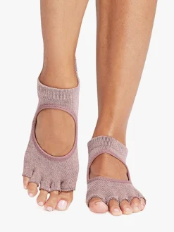 Half Toe Bellarina Grip Socks - Rosy