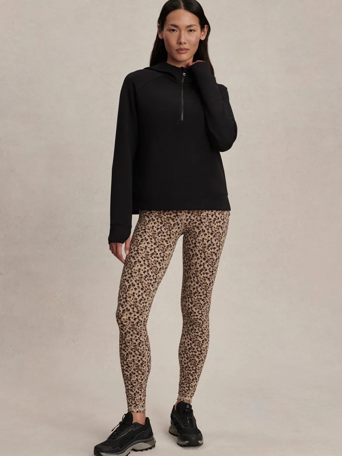 Karo Half Zip Midlayer - Black