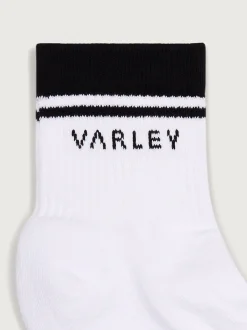 Lenni Half Crew Sock - White/Black