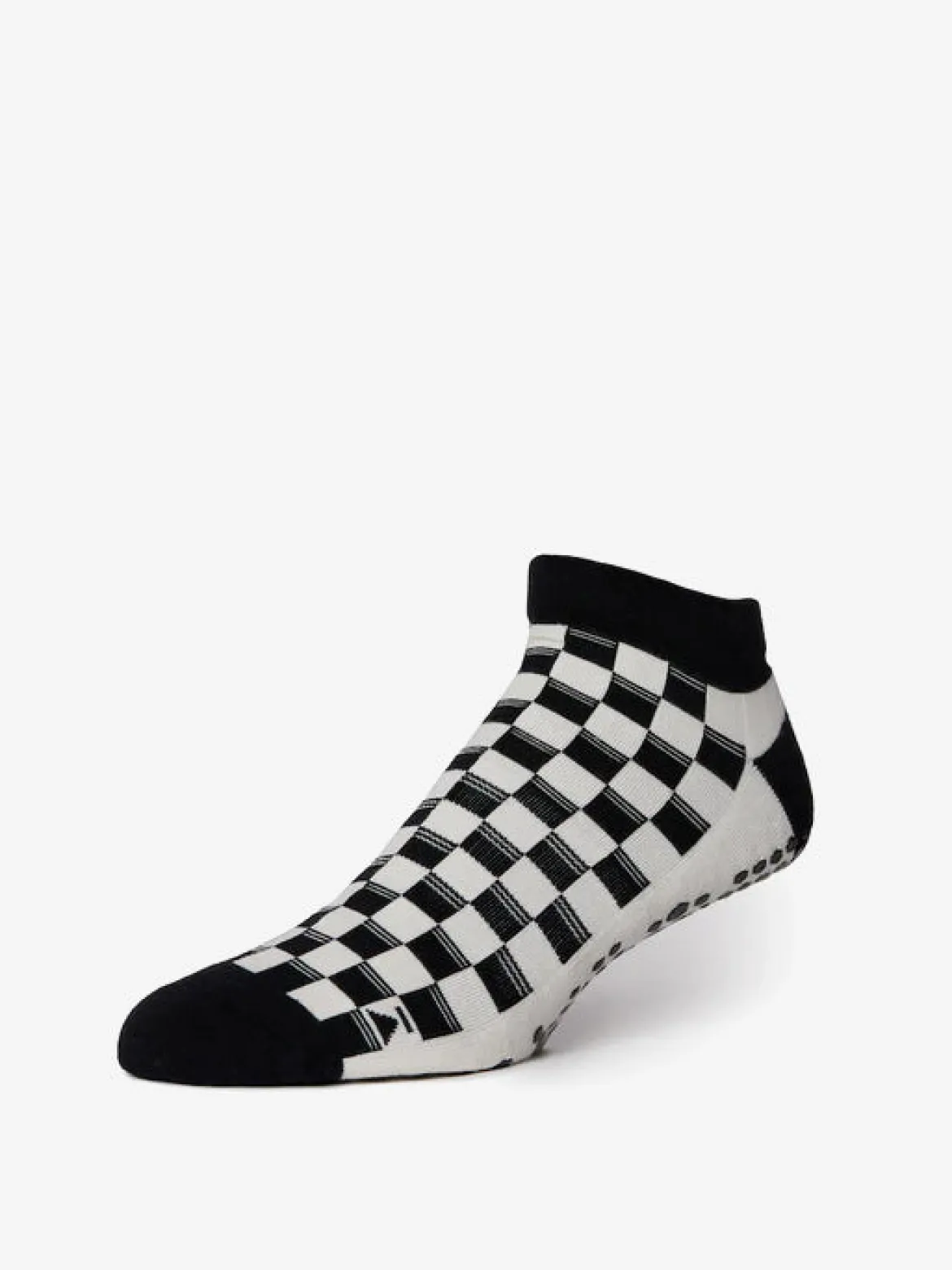 Low Rise Grip Socks - Checkers
