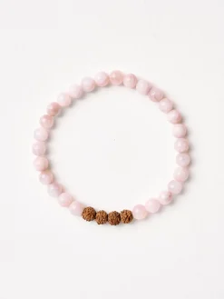 Mala Bead Bracelet - Rose Quartz