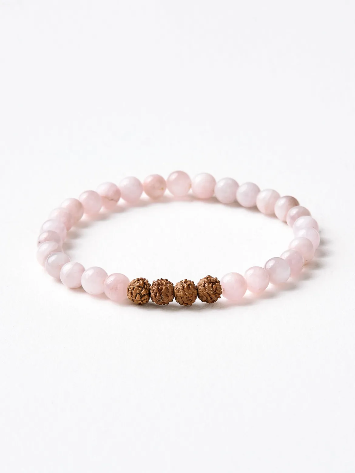 Mala Bead Bracelet - Rose Quartz