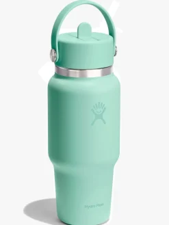 710ml (24oz) Wide Mouth Flex Straw Travel Bottle - Mermaid Green