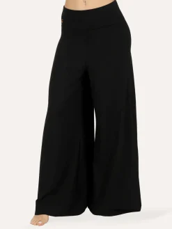 Nyx Wide Leg Yoga Pants - Onyx Black