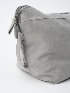 Organic Cotton Chambray Carry All Kit Bag - Grey Ice