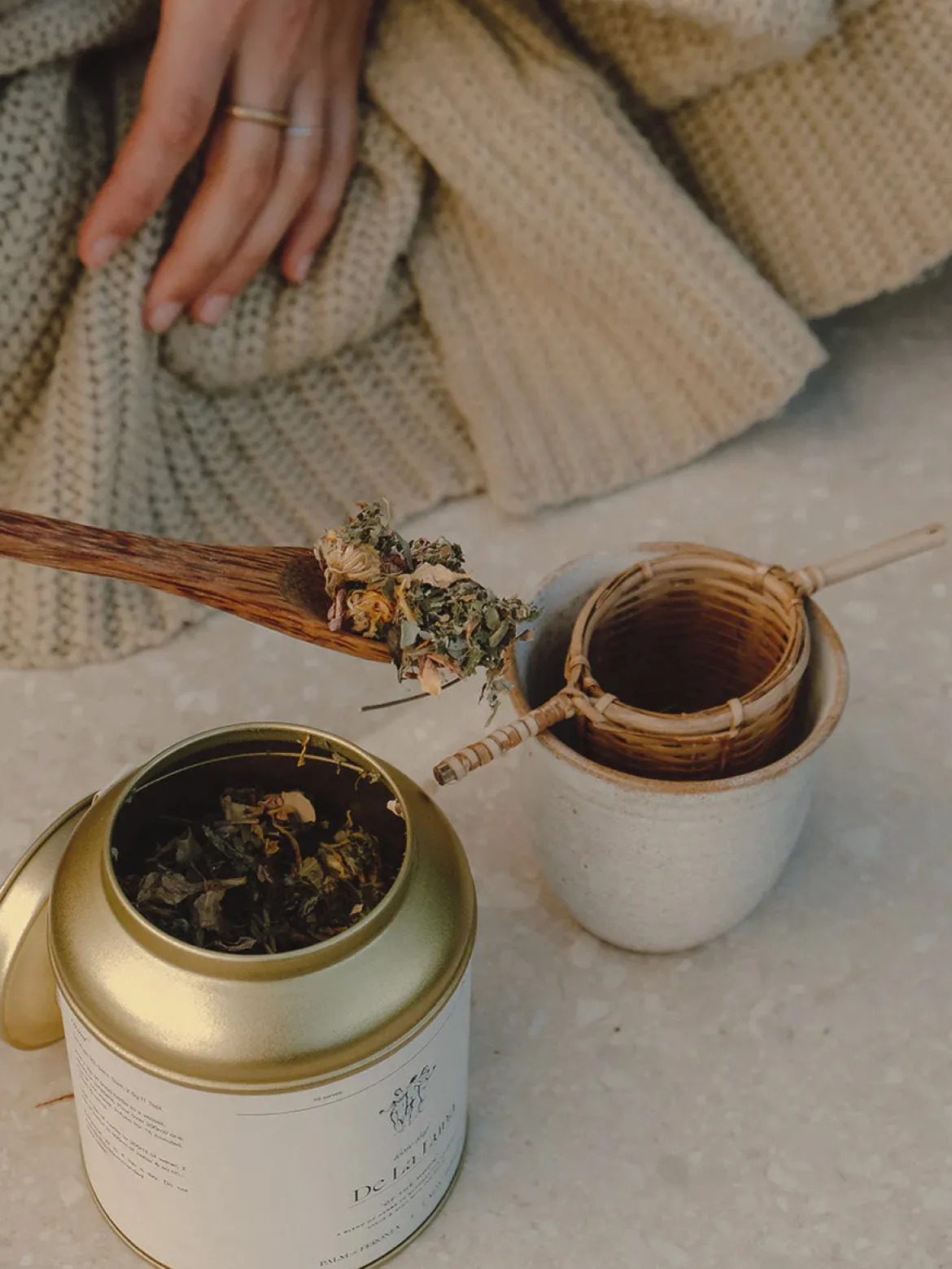 Palm of Feronia X Lady Apothcary Herbal Healing - De La Luna Tea