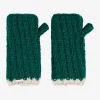 Rafi Rib Lambswool Mitten - Evergreen