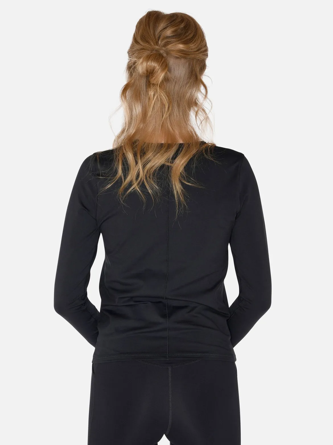 Reset Fitted Long Sleeve Tee - Black