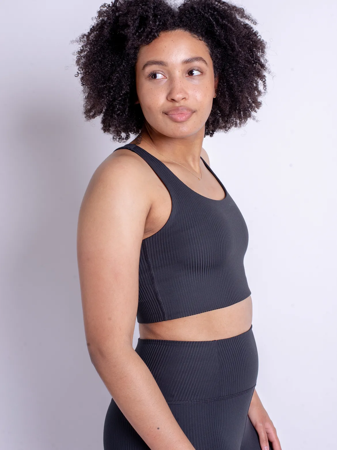 Rib Paloma Bra - Black