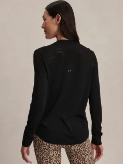 Samia Seamless Long Sleeve Tee - Black
