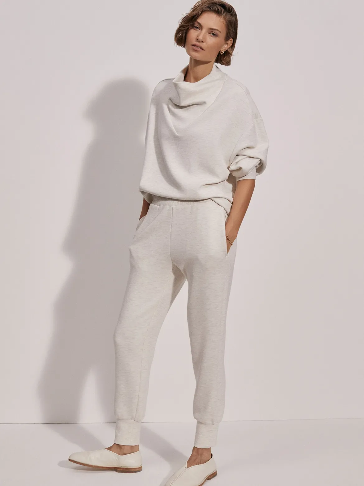 The Slim Cuff Pant 25 - Ivory Marl