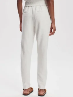 The Slim Zip Hem Pant 29.5 - Ivory Marl