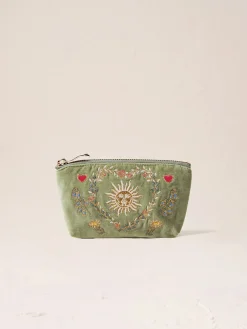 Velvet Coin Purse - Olive Earth Goddess