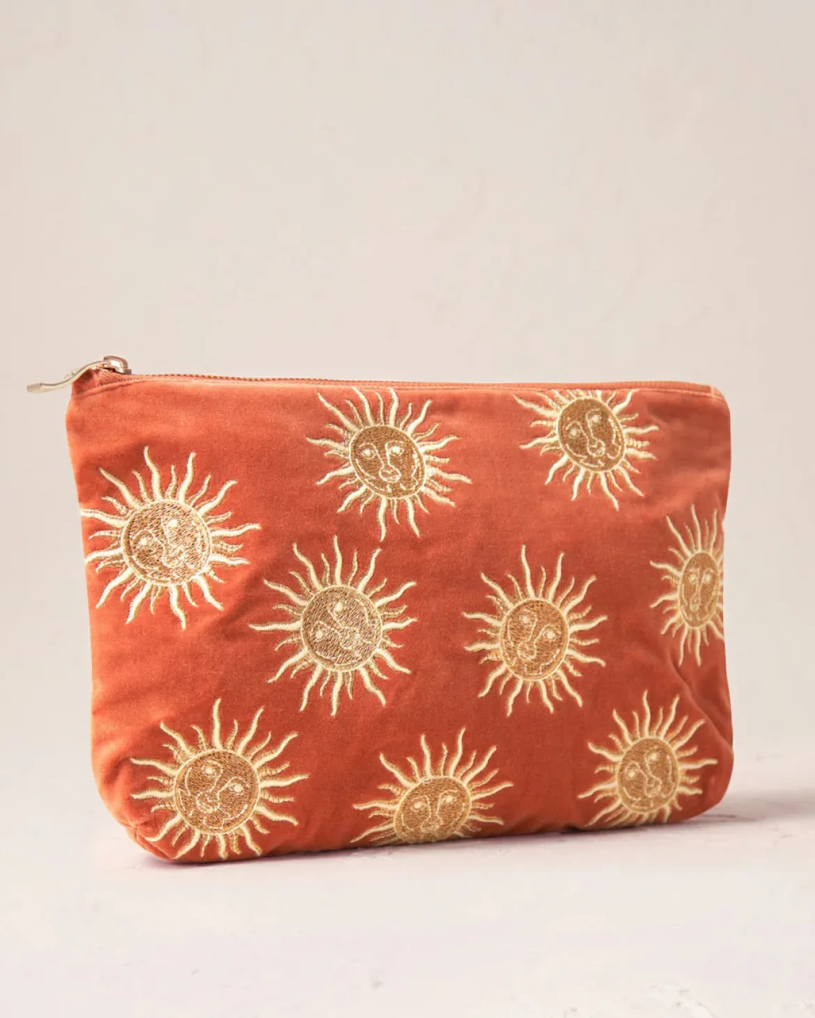 Velvet Everyday Pouch - Rust Sun Goddess