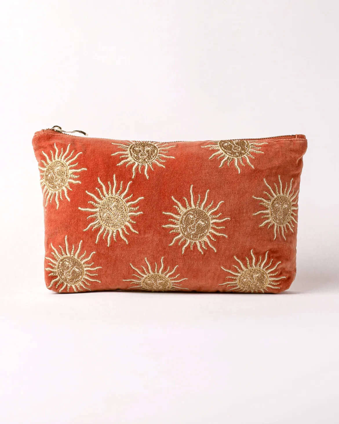 Velvet Everyday Pouch - Rust Sun Goddess