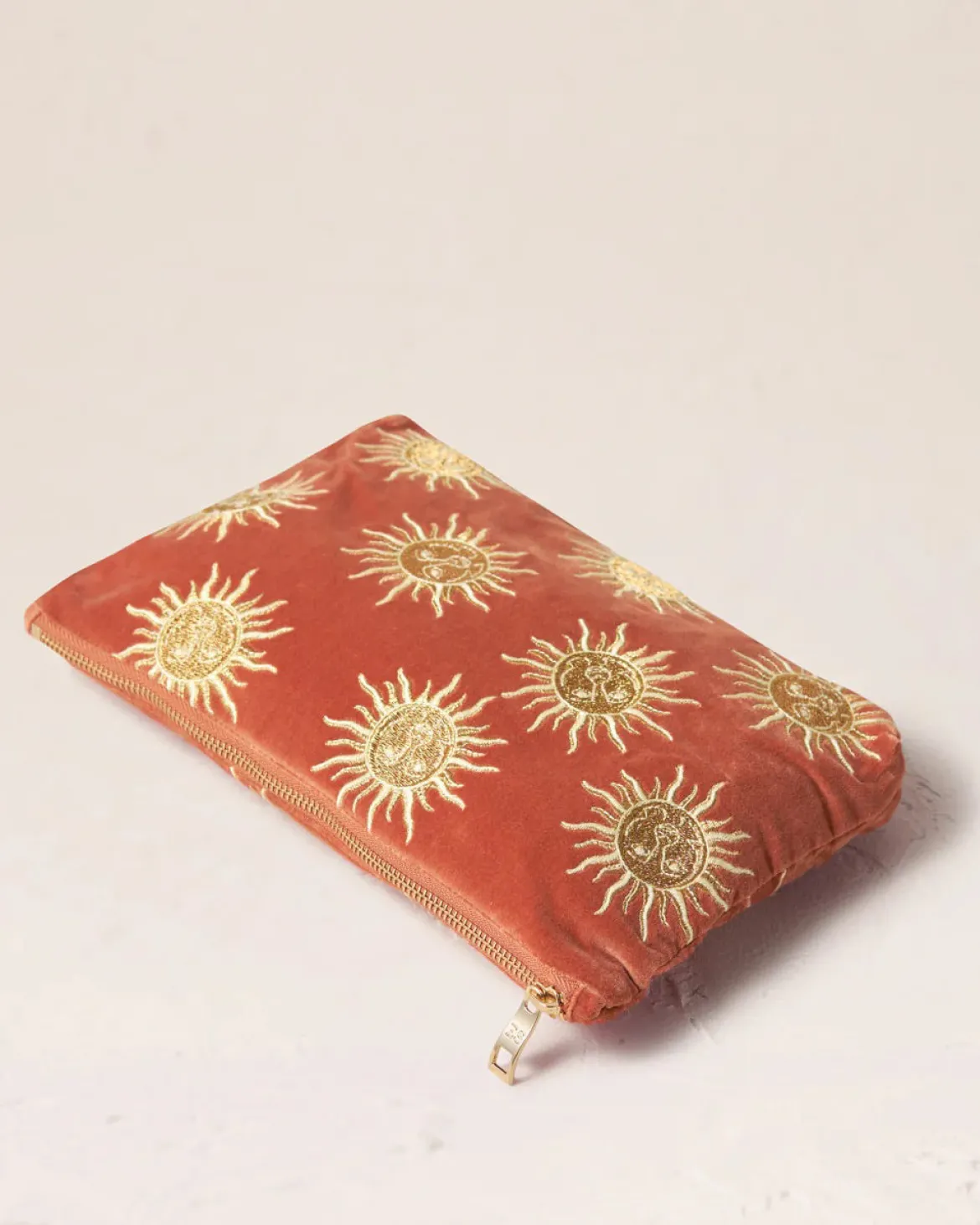 Velvet Everyday Pouch - Rust Sun Goddess