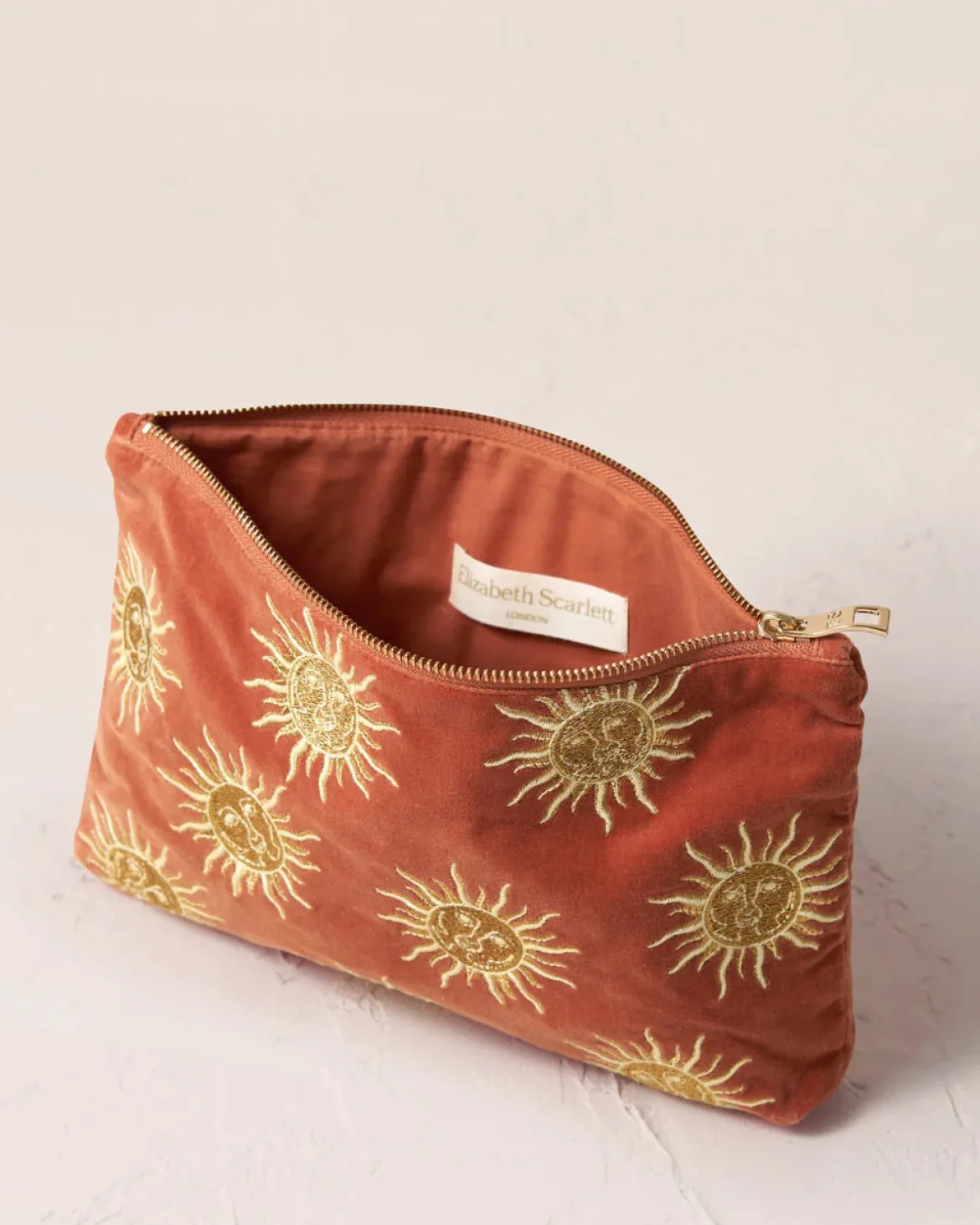 Velvet Everyday Pouch - Rust Sun Goddess