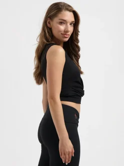 Veyra Knot Yoga Tank - Onyx Black