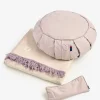 Zafu Meditation Cushion, Blanket & Eye Pillow Kit